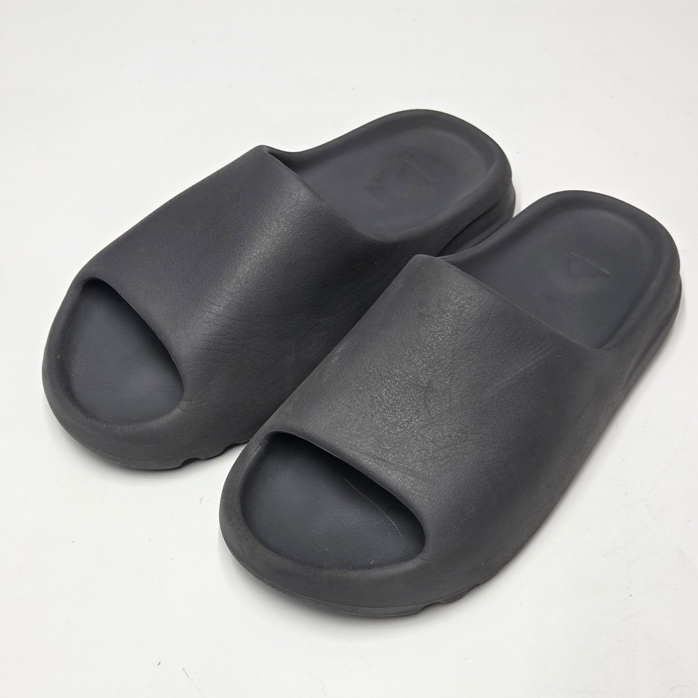 Adidas Yeezy Slide Onyx Dark Charcoal Gray EVA Foam Sandals HQ6448 Mens Size 8